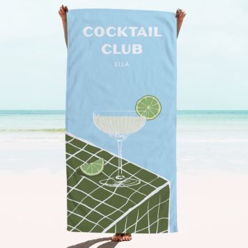 Personalised Retro Cocktail Towel - Design