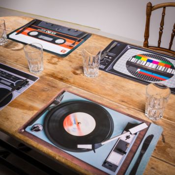 Set of 4 Retro Placemats