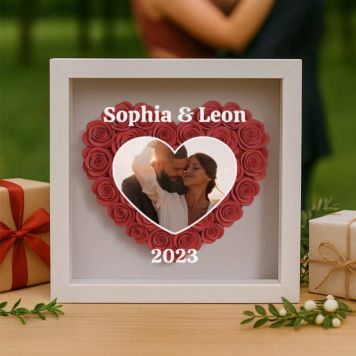 Personalised Rose Box with Photo and Text - Design