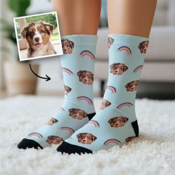 Personalised Cartoon Face Socks
