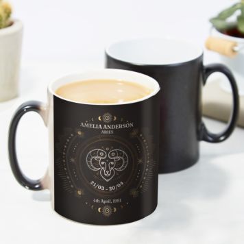 Personalised Heat Sensitive Star Sign Mug - Design