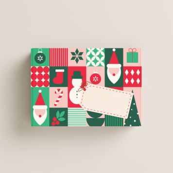 Christmas gift box green