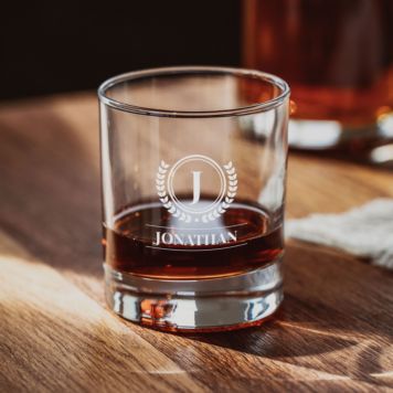 Personalised Monogram Whisky Glass