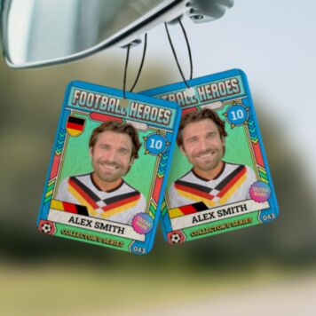Personalised World Cup Collectible Photo Sticker Air Freshener - Design