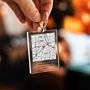 Personalised Acrylic Map Keychain