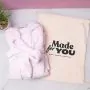 Personalised monogram bathrobe