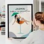 Personalised Illustrated Cocktail Poster