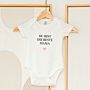 Personalised Baby Grow With Heart and Text