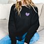 Personalised Sweatshirt With Heart Initials