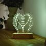 Personalised LED Heart Lamp With Text