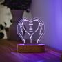 Personalised LED Heart Lamp With Text