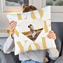 Personalised Cushion Cover with Heart Photo and Text