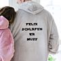 Personalised Hoodie Blanket with Star Wars Font