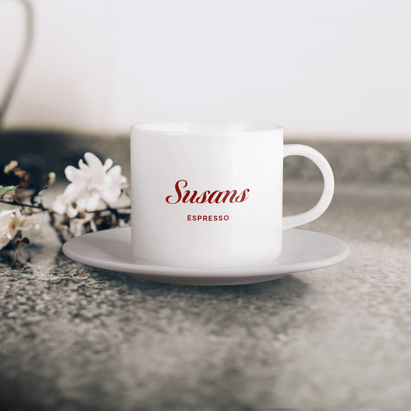 Personalised Espresso Mug With Name - Design
